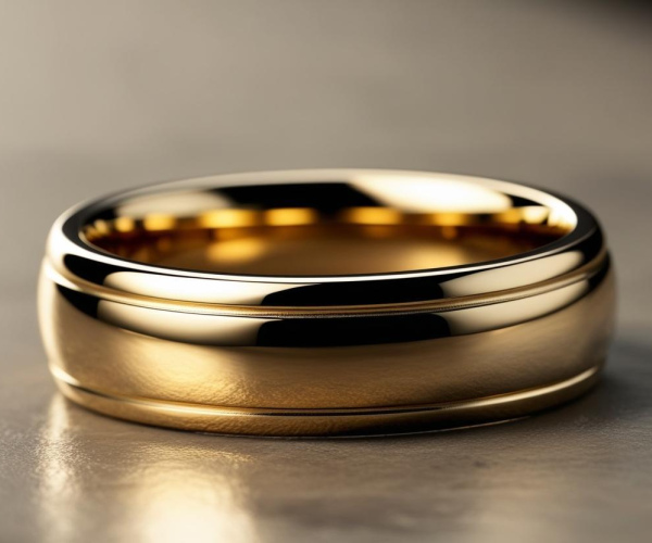 24K Gold ring. Men