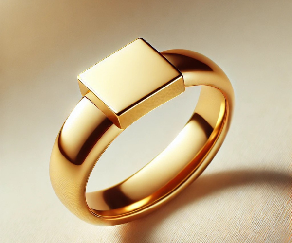 24K Gold wedding ring