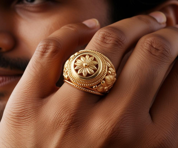 24K Gold ring. Men