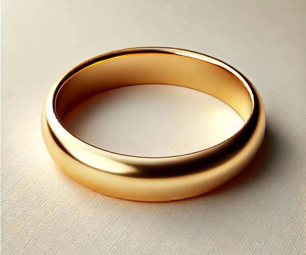 24K Gold wedding ring