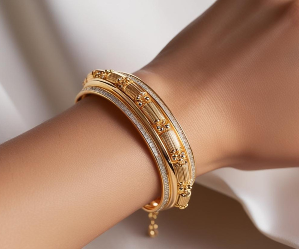 24K Gold Bangle