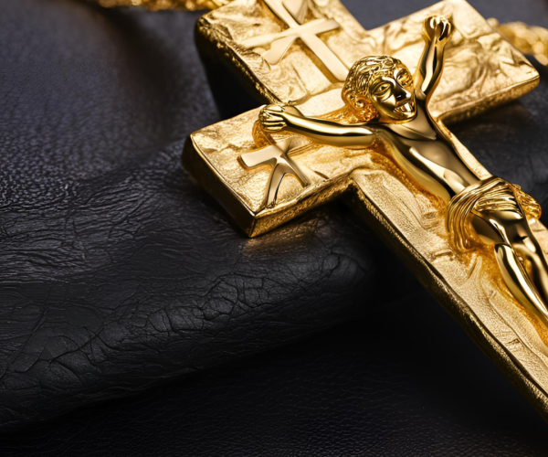 24K Jesus Cross Pendant